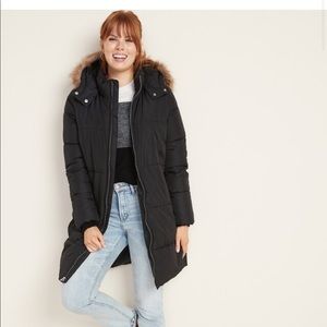 Old Navy Hooded Frost-Free Long-Line Puffer Jacket
